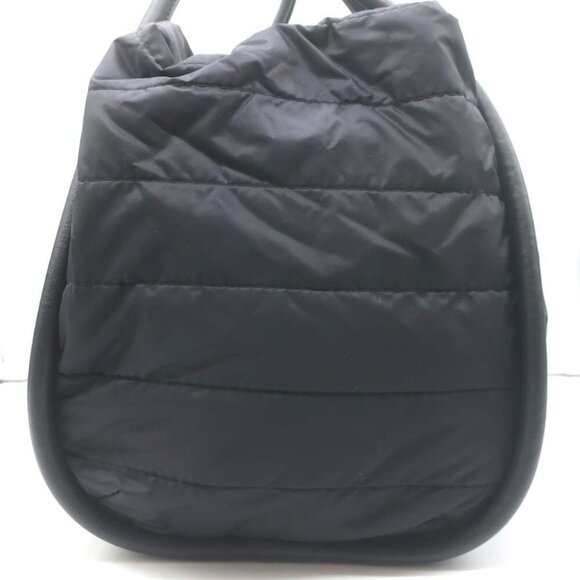 Max Mara Marine Quilted Nylon Tote Black Large Crossbody Bag - Picture 9 of 16